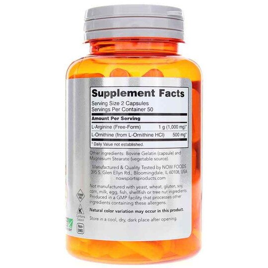 Arginine & Ornithine, NOW